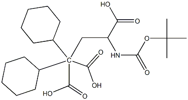 N-Boc-γ,γ’-dicyclohexyl-D,L-carboxyglutamic acid Struktur