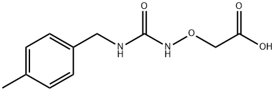 2-((3-(4-Methylbenzyl)ureido)oxy)acetic acid Struktur