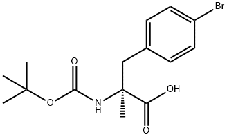 (S)-N-Boc-2-(4-bromobenzyl)alanine Struktur