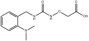 2-((3-(2-(Dimethylamino)benzyl)ureido)oxy)acetic acid Struktur