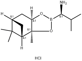 (R)-BoroVal-(+)-Pinanediol-HCl Struktur