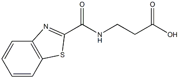 3-(Benzo[d]thiazole-2-carboxamido)propanoic acid Struktur