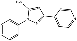 2-Phenyl-3-amino-5-(pyridin-4-yl)pyrazole Struktur