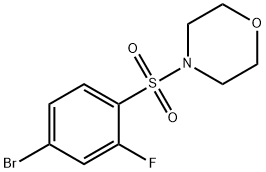 4-(4-bromo-2-fluorophenylsulfonyl)morpholine Struktur