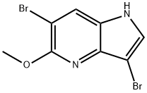 3,6-DIBROMO-5-METHOXY-4-AZAINDOLE Struktur