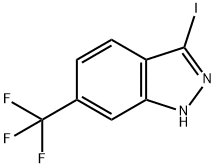 3-IODO-6-(TRIFLUOROMETHYL) (1H)INDAZOLE Struktur