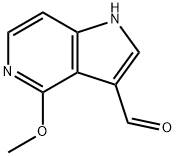 4-METHOXY-5-AZAINDOLE-3-CARBOALDEHYDE Struktur