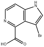 3-BROMO-5-AZAINDOLE-4-CARBOXYLIC ACID Struktur