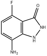 7-AMINO-4-FLUORO-3-HYDROXY 1H-INDAZOLE Struktur