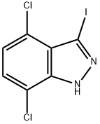 4,7-DICHLORO-3-IODO (1H)INDAZOLE Struktur