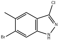 6-BROMO-3-CHLORO-5-METHYL (1H)INDAZOLE Struktur