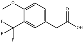 2-(4-Methoxy-3-(trifluoroMethyl)phenyl)acetic acid Struktur