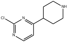 2-Chloro-4-(4-piperidinyl)pyriMidine Struktur