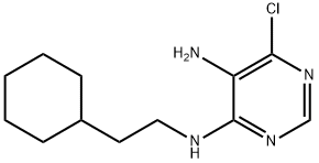 6-Chloro-N4-(2-cyclohexyl-ethyl)-pyriMidine-4,5-diaMine Struktur