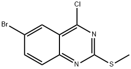 QUINAZOLINE, 6-BROMO-4-CHLORO-2-(METHYLTHIO)- Struktur