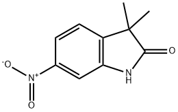 3,3-DiMethyl-6-nitroindolin-2-one Struktur