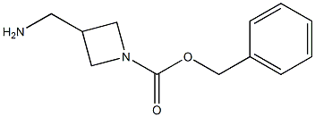 3-(Aminomethyl)-1-azetidinecarboxylic acid phenylmethyl ester Struktur