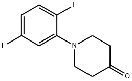 1-(2,5-difluorophenyl)piperidin-4-one Struktur