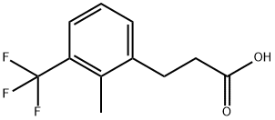 3-[2-METHYL-3-(TRIFLUOROMETHYL)PHENYL]PROPIONIC ACID Struktur