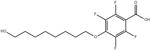 2,3,5,6-Tetrafluoro-4-(8-hydroxy-octyloxy)-benzoic acid Structure