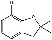 7-broMo-2,2-diMethyl-2,3-dihydro-1-benzofuran Struktur