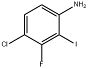 4-CHLORO-3-FLUORO-2-IODOANILINE Struktur