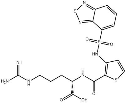 L-Arginine, N2-[[3-[(2,1,3-benzothiadiazol-4-ylsulfonyl)aMino]-2-thienyl]carbonyl]- Struktur