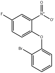 1-(2-bromophenoxy)-4-fluoro-2-nitrobenzene Struktur