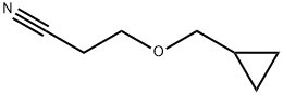 3-(cyclopropylmethoxy)propanenitrile Struktur