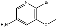 6-溴-5-甲氧基吡啶-3-胺 結(jié)構(gòu)式