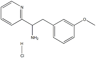 2-(3-METHOXYPHENYL)-1-(PYRIDIN-2-YL)ETHANAMINE HYDROCHLORIDE Struktur