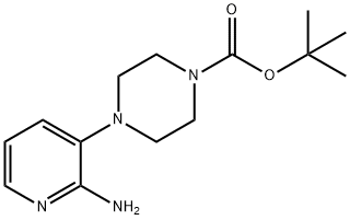 1-Piperazinecarboxylic acid, 4-(2-aMino-3-pyridinyl)-, 1,1-diMethylethyl ester Struktur