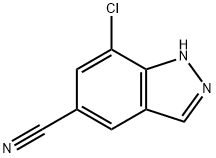 7-CHLORO-1H-INDAZOLE-5-CARBONITRILE Struktur