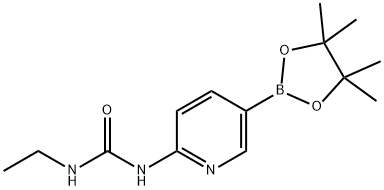 N-ETHYL-N'-[5-(4,4,5,5-TETRAMETHYL-1,3,2-DIOXABOROLAN-2-YL)-2-PYRIDINYL]-UREA Struktur