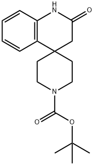 tert-butyl 2'-oxo-2',3'-dihydro-1'H-spiro[piperidine-4,4'-quinoline]-1-carboxylate Struktur