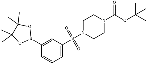 3-(4-Boc-Piperazin-1-ylsulfonyl)phenylboronic acid pinacol ester Struktur