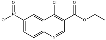 Ethyl 4-chloro-6-nitroquinoline-3-carboxylate Struktur