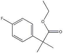 ethyl 2-(4-fluorophenyl)-2-methylpropanoate Struktur