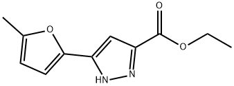 Ethyl 3-(5-methylfuran-2-yl)-1H-pyrazole-5-carboxylate Struktur