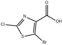 5-BroMo-2-chlorothiazole-4-carboxylic acid Struktur