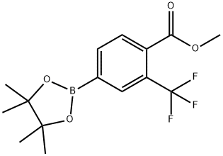 Methyl 4-(4,4,5,5-tetraMethyl-1,3,2-dioxaborolan-2-yl)-2-(trifluoroMethyl)benzoate Struktur