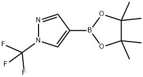 4-(4,4,5,5-TetraMethyl-1,3,2-dioxaborolan-2-yl)-1-(trifluoroMethyl)-1H-pyrazole Struktur