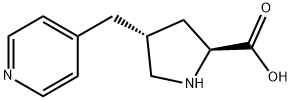 (2S,4R)-4-(pyridin-4-ylMethyl)pyrrolidine-2-carboxylic acid Struktur