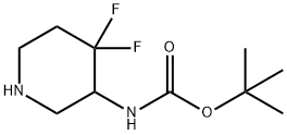 3-(Boc-aMino)-4,4-difluoropiperidine Struktur