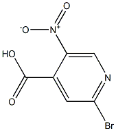 2-Bromo-5-nitroisonicotinicacid Struktur