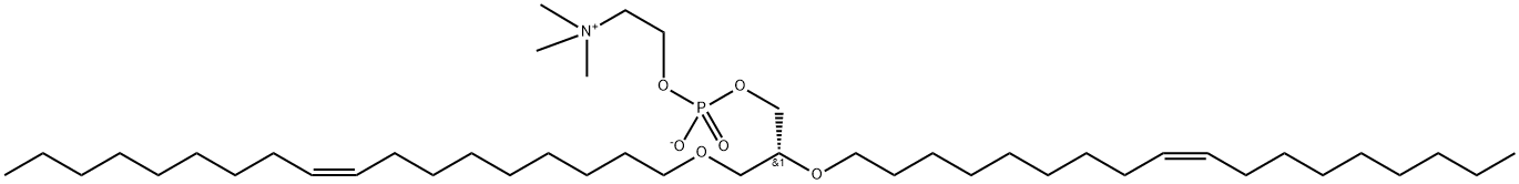 1,2-di-O-(9Z-octadecenyl)-sn-glycero-3-phosphocholine Struktur