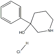 3-Phenyl-3-piperidinol HCl Struktur