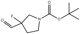 1-Boc-3-fluoro-3-forMylpyrrolidine Struktur