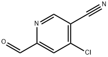 4-Chloro-6-forMyl-nicotinonitrile Struktur