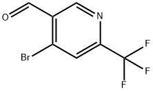 4-BROMO-6-(TRIFLUOROMETHYL)NICOTINALDEHYDE Struktur